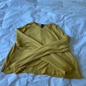 Yellow long sleeved Sweater